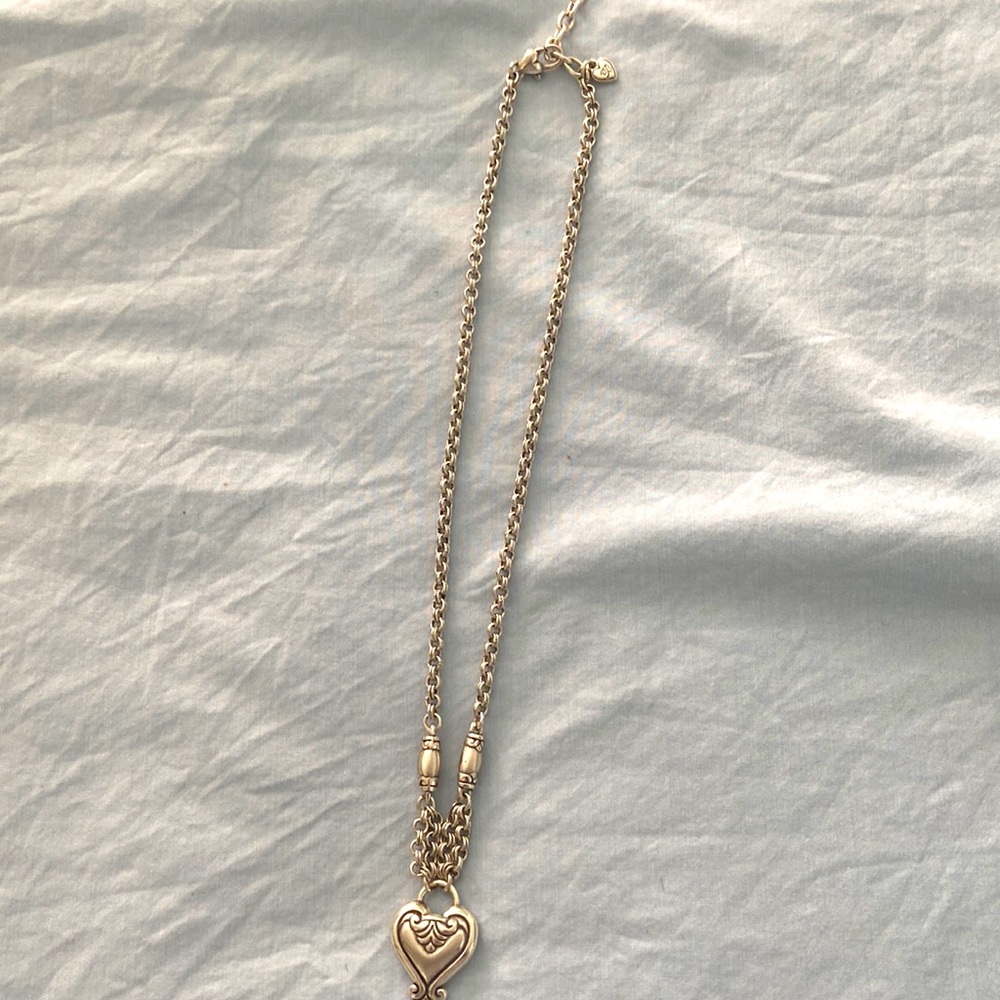 Vintage Brighton heart necklace. Adjustable length.
